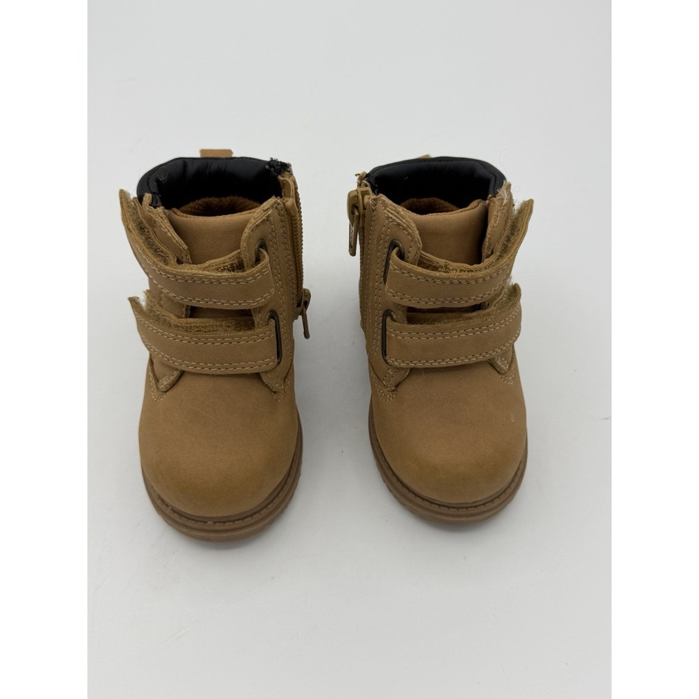 Wonder Nation Infant Tucker Boots Size 3Boys Easy On Off Zipper Non Marking NEW